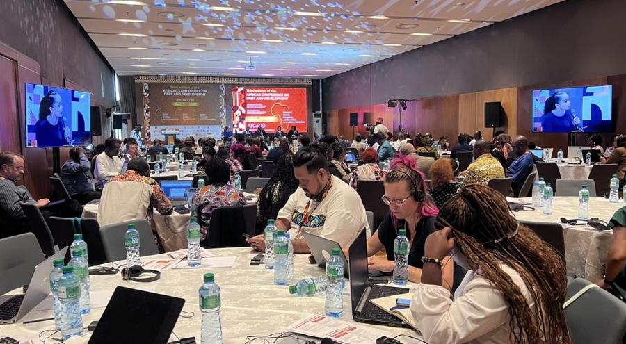 Delegates at the African Debt Conference in Dakar